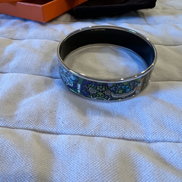 Hermes enamel coin purse bangle size M - Picture 2 of 5